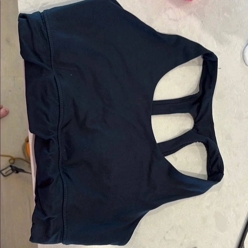 Black Bra with Stretchy Fabric and Elastic Support
